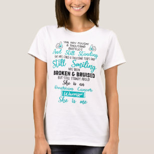 Ovarian Cancer Awareness Ribbon Support Gifts T-Shirt