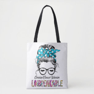 Ovarian Cancer Awareness Ribbon Support Gifts Tote Bag