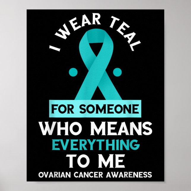 Ovarian Cancer Awareness Someone Who Means Everyth Poster (Front)