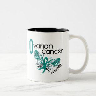 Ovarian Cancer BUTTERFLY 3.1 Two-Tone Coffee Mug