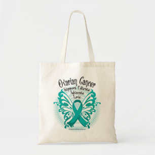 Ovarian Cancer Butterfly 3 Tote Bag