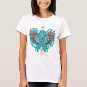 Ovarian Cancer Cool Wings T-Shirt