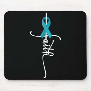 Ovarian Cancer Faith Ovarian Cancer Awareness Mouse Mat
