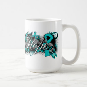 Ovarian Cancer Garden Ribbon Coffee Mug