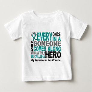 Ovarian Cancer Hero Comes Along GRANDMA Baby T-Shirt