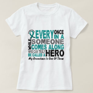 Ovarian Cancer Hero Comes Along GRANDMA T-Shirt
