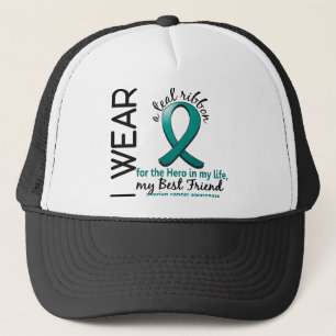 Ovarian Cancer Hero In My Life Best Friend 4 Trucker Hat