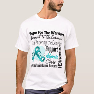 Ovarian Cancer Hope Tribute Collage T-Shirt