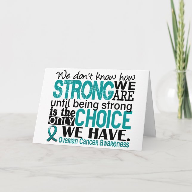 Ovarian Cancer How Strong We Are Card (Front)