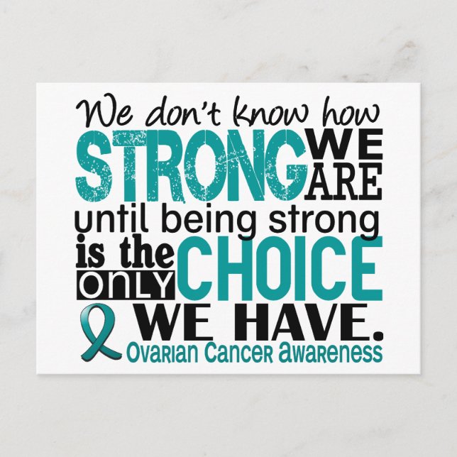 Ovarian Cancer How Strong We Are Postcard (Front)