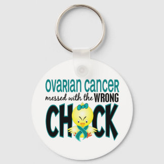 Ovarian Cancer Messed With The Wrong Chick Key Ring