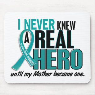 Ovarian Cancer NEVER KNEW A HERO 2 Mother Mouse Mat