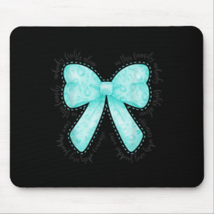 Ovarian Cancer Nobody Fights Alone Courage Love Ho Mouse Mat