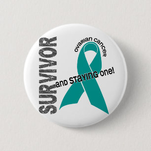 Ovarian Cancer Survivor 6 Cm Round Badge