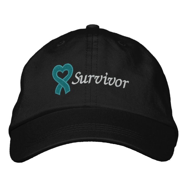 Ovarian Cancer Survivor Embroidered Hat (Front)