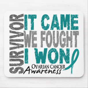 Ovarian Cancer Survivor It Came We Fought I Won Mouse Mat