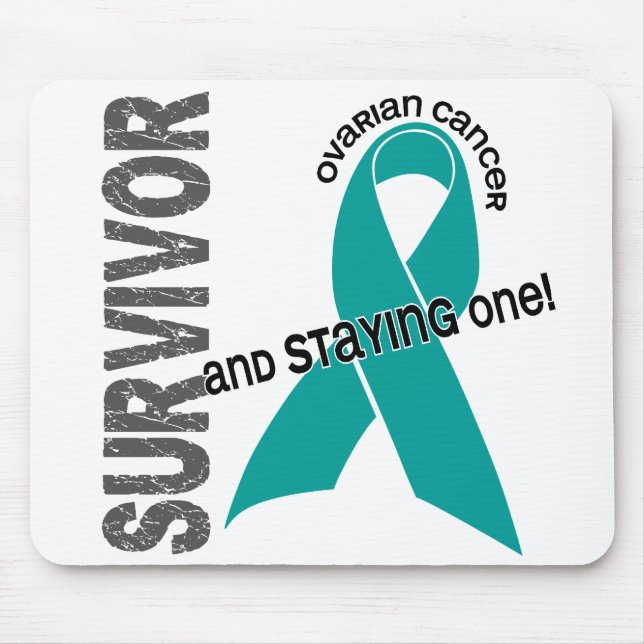 Ovarian Cancer Survivor Mouse Mat (Front)