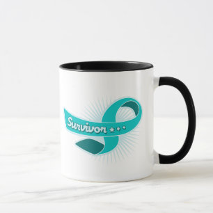Ovarian Cancer Survivor Ribbon Mug