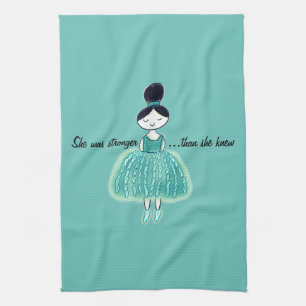 Ovarian Cancer Tea Towel