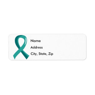 Ovarian Cancer Teal Ribbon 3
