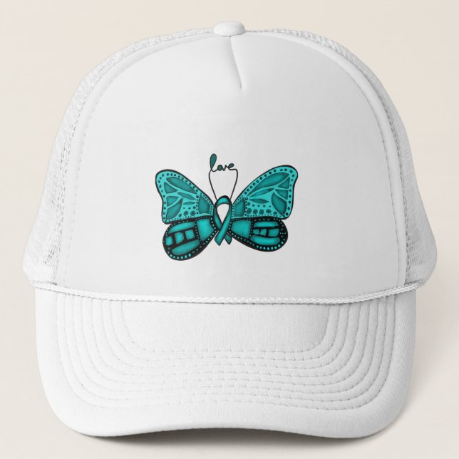 Ovarian cancer teal sister cap (Front)