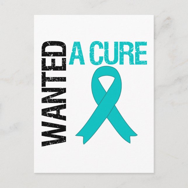 Ovarian Cancer Wanted A Cure Postcard (Front)