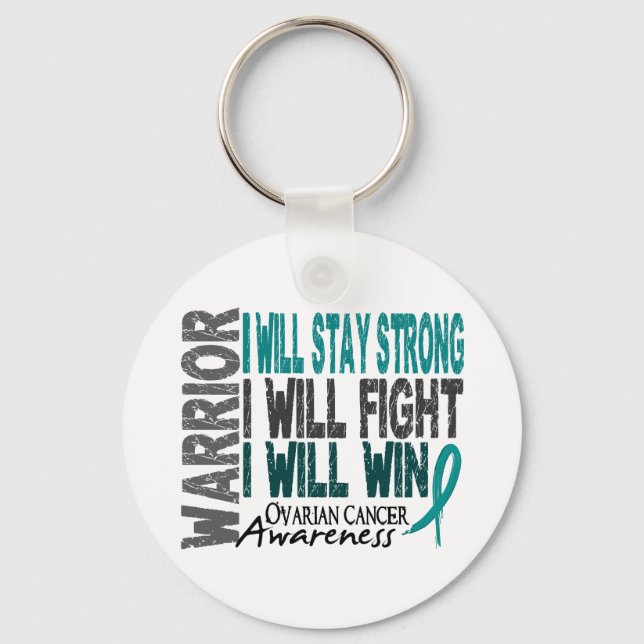 Ovarian Cancer Warrior Key Ring (Front)