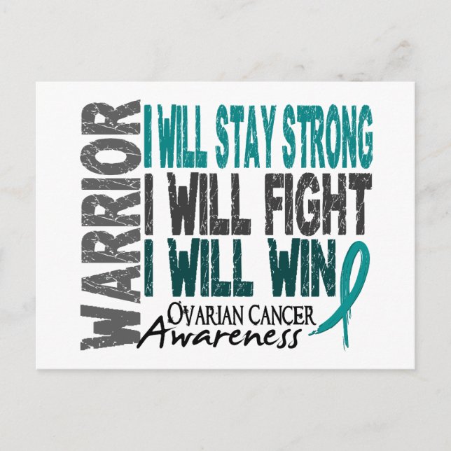 Ovarian Cancer Warrior Postcard (Front)