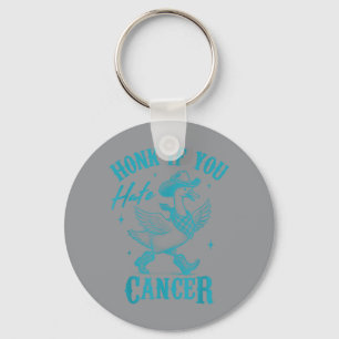 Ovarian Cancer Warrior Silly Goose Honk If Hate Key Ring