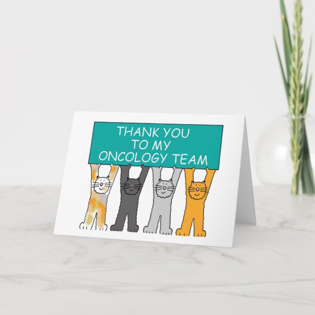 Ovarian Oncology Team Thanks Thank You Card (Front)