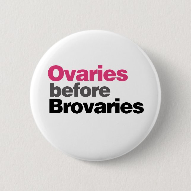 Ovaries before Brovaries 6 Cm Round Badge (Front)