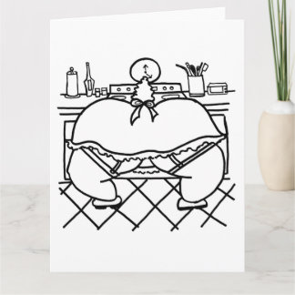 Oven Fresh Buns Big Colouring Card Chubby Art