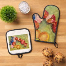Oven mitt and Pot Holder Set