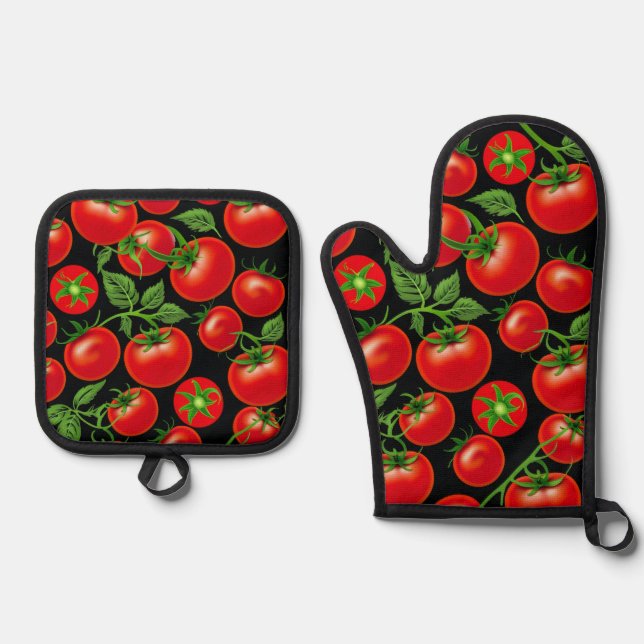 Oven Mitt and Pot Holders Oven Mitt & Pot Holder Set (Front)