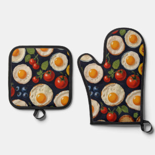 Oven Mitt and Pot Holders Oven Mitt & Pot Holder Set
