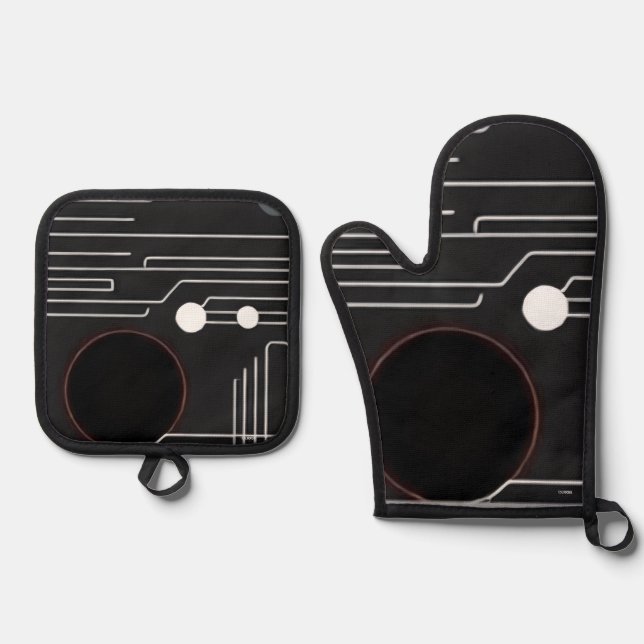 Oven Mitt and Pot Holders Oven Mitt & Pot Holder Set (Front)