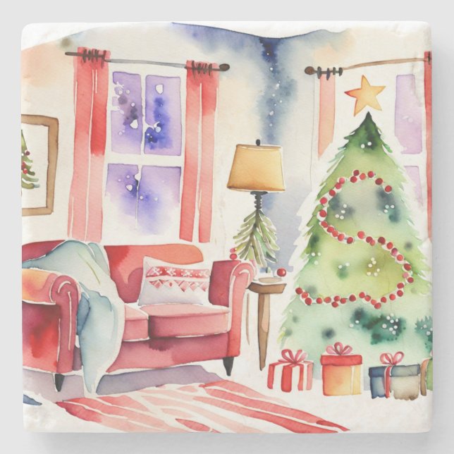 Oven Mitt and Pot Holders Stone Coaster (Front)