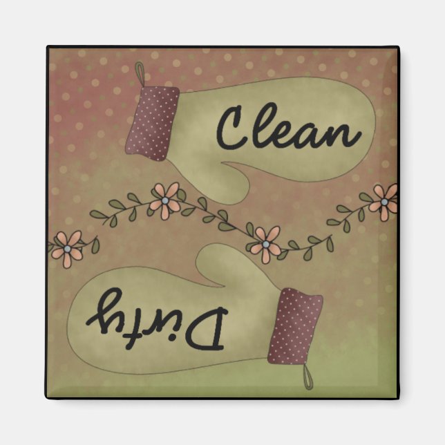 Oven Mitt Dishwasher Magnet (Front)