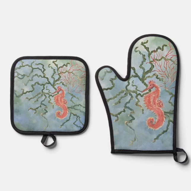  Oven Mitt & Pot Holder Set  (Front)