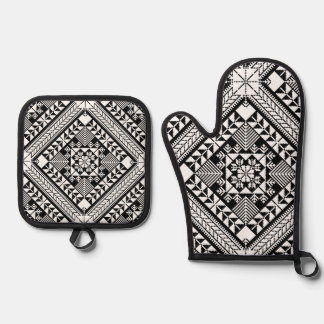 . OVEN MITT & POT HOLDER SET