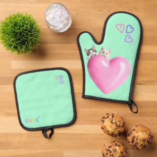  OVEN MITT & POT HOLDER SET
