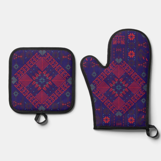 . OVEN MITT & POT HOLDER SET (Front)