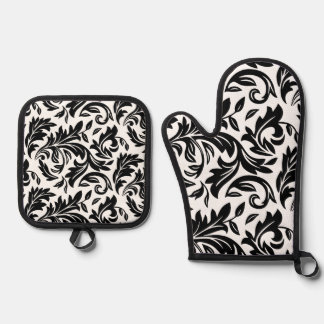 Oven Mitt & Pot Holder Set White - P0358