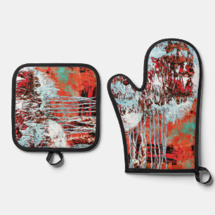 Oven Mitt & Pot Holders – Corrosion Pulse Holder Set