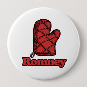 Oven Mitt Romney.png 10 Cm Round Badge