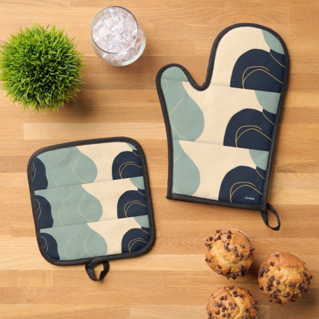 Oven Mitts Mitt & Pot Holder Set (Top Down)