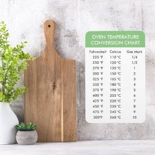 oven temperature conversion chart magnet