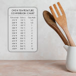 oven temperature conversion chart  magnet<br><div class="desc">Check out these cool oven temperature conversion charts for your kitchen or business. So younger forget how to convert celsius to farenheit.
A handy guide or perfect gift for a home baker or cook!</div>