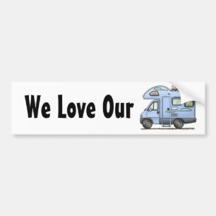 Over Cab Camper RV Bumper Sticker