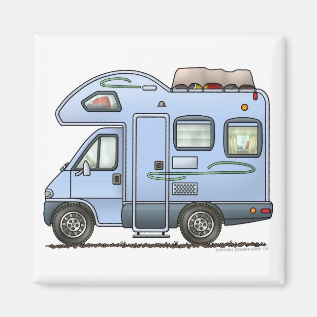 Over Cab Camper RV Magnet (Front)